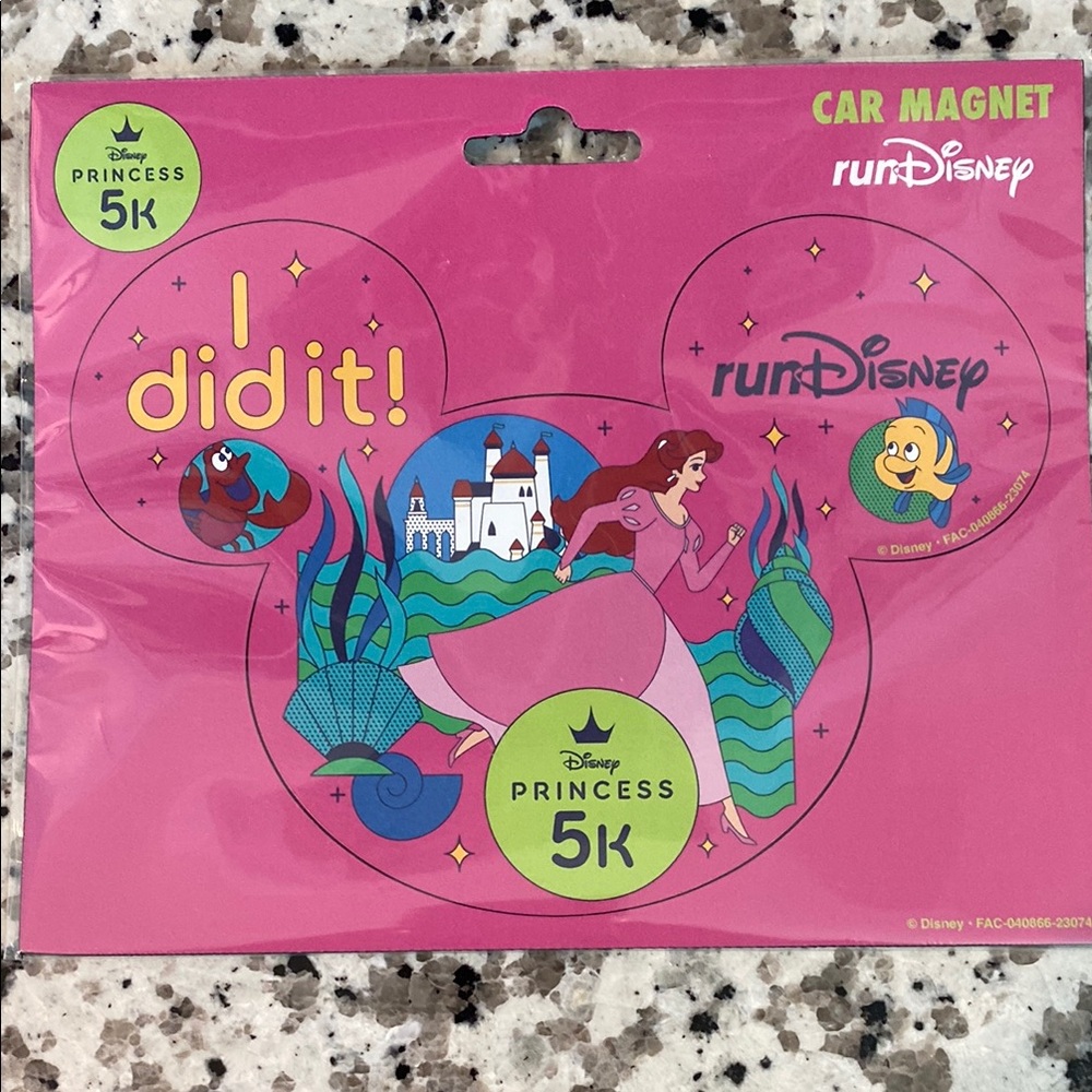 runDisney Princess 5K Car Magnet